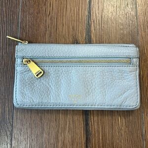Fossil Gray Leather Wallet